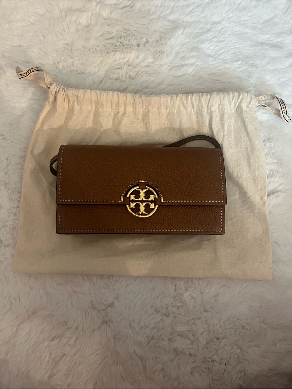 Tory Burch Miller Leather Crossbody Wallet